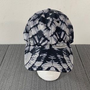 No Boundaries Baseball Hat Unisex One Size Black Gray Tie Dye Strapback Cap